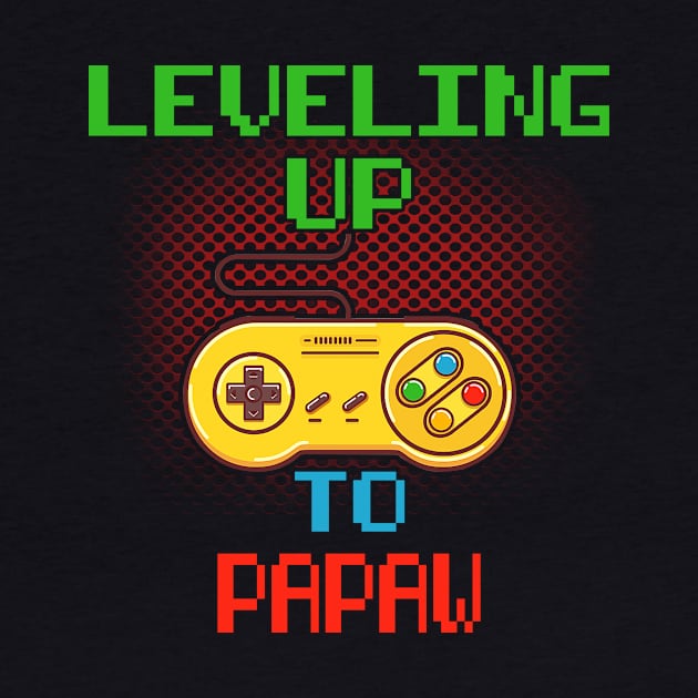 Promoted To Papaw T-Shirt Unlocked Gamer Leveling Up by wcfrance4